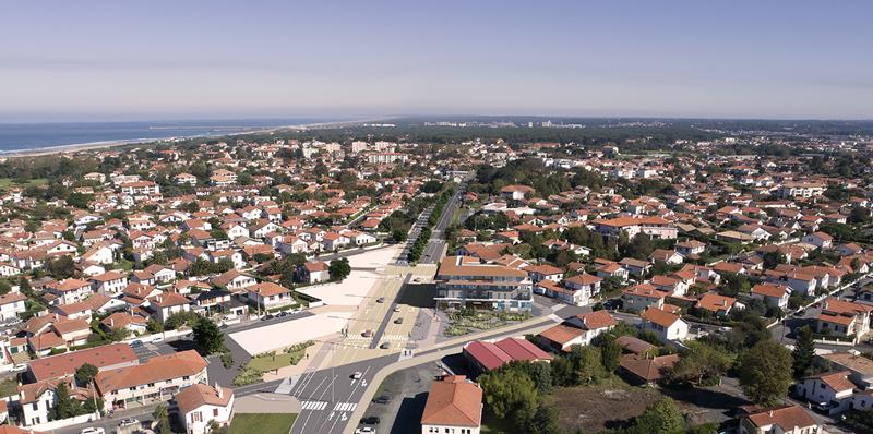 Le quartier Larochefoucault, totalement réaménagé au cours de ces dernières années et où notre programme Prélude a pu trouver emplacement